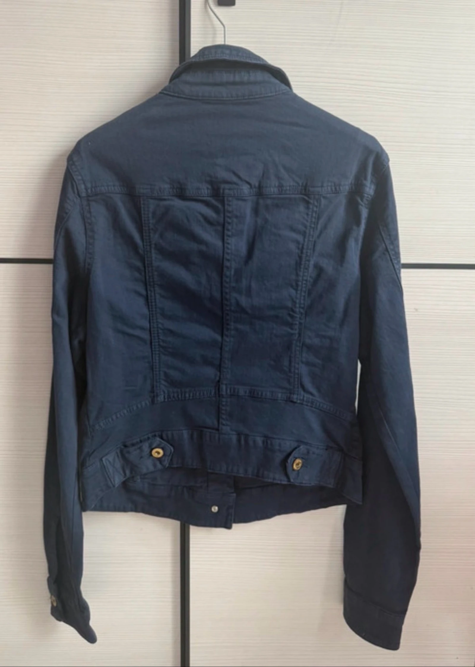 Jaqueta jeans Bershka azul marinho Tamanho G – photo 4